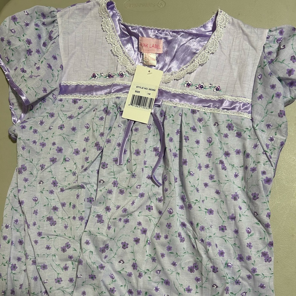 Pink Label girls nightgown sz 1X NWT